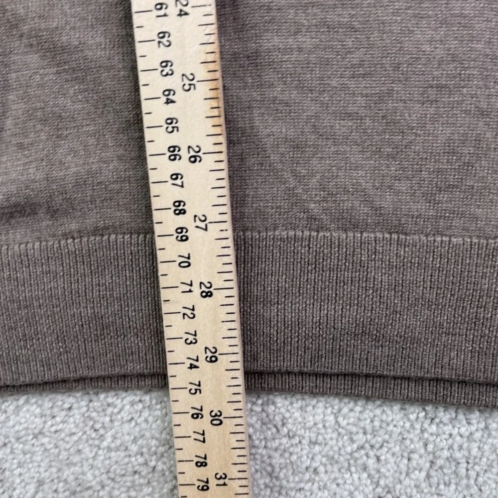 Turnbury Sweater Vest Mens 2XT Tall Brown Extra Fine Merino Wool V Neck Pullover